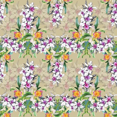 Brown'un sorunsuz çiçek desenli