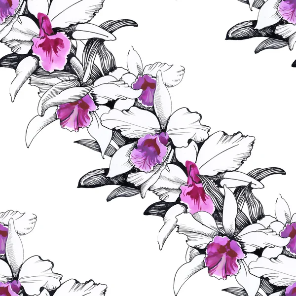 Seamless floral pattern on — Stock Photo, Image