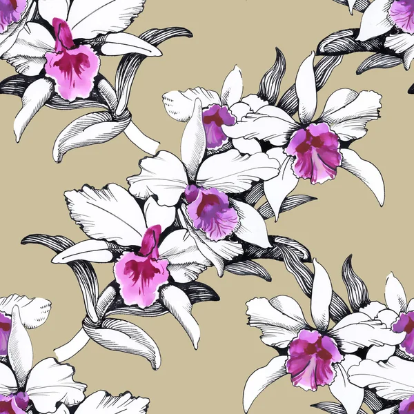 Seamless floral pattern on — Stock Photo, Image