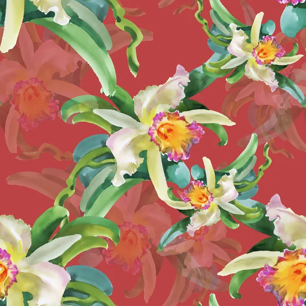 Seamless floral pattern on — Stock Photo, Image