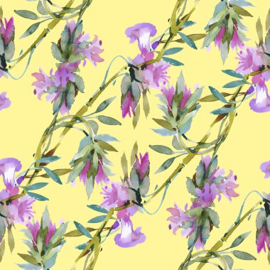 Bahçe çiçek desenli