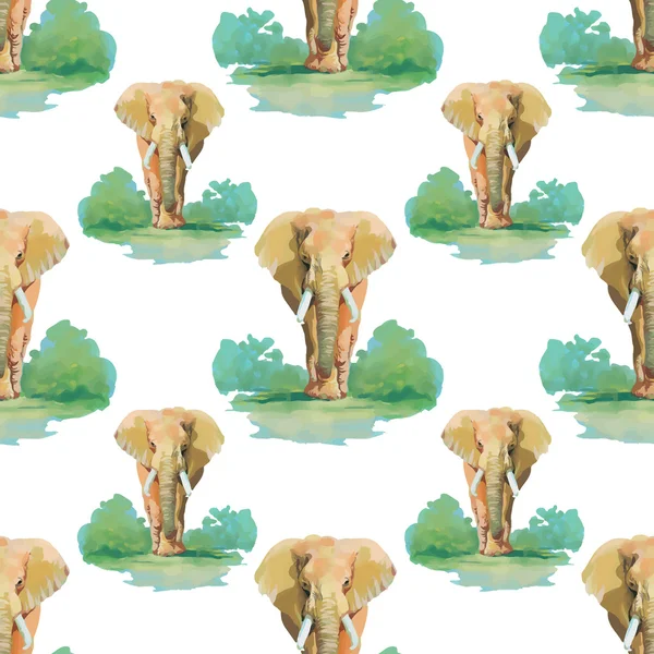 インド象の動物 — ストックベクタ