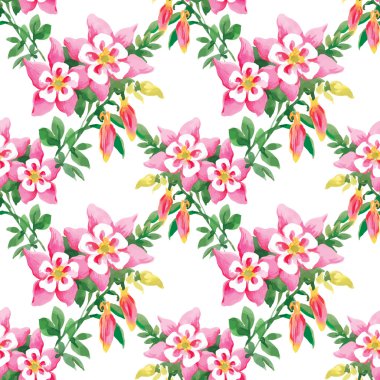 Güzel bahçe çiçek deseni