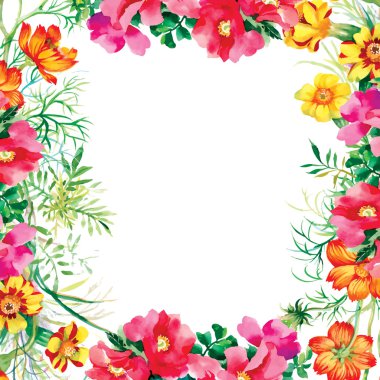 çerçeve çiçek deseni