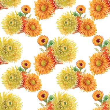 Güzel bahçe çiçek deseni