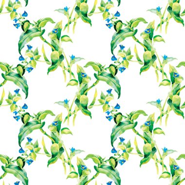 Vahşi çiçekler pürüzsüz desen