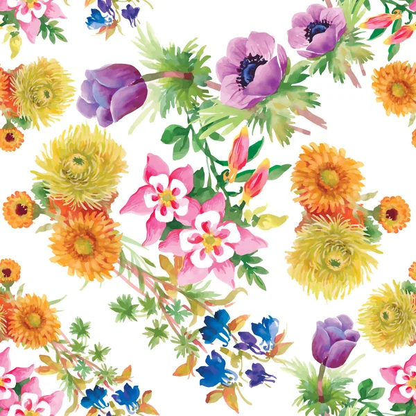 Mooie bloemen in bloei — Stockvector