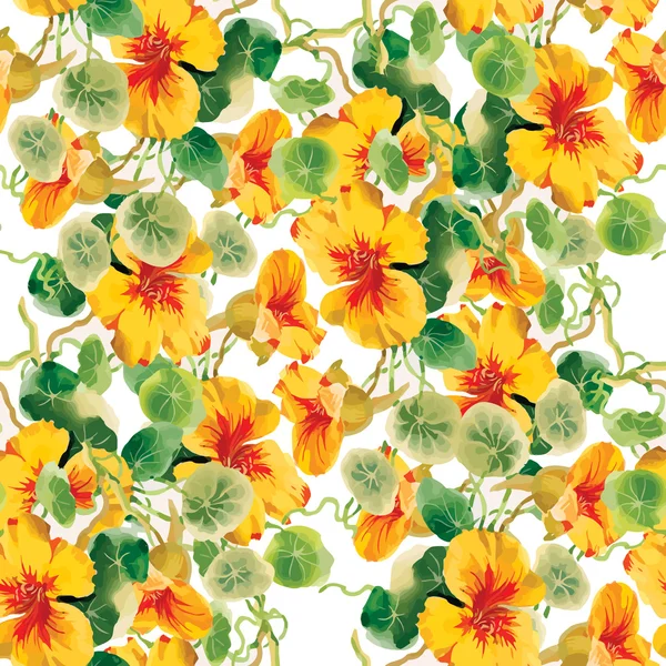 Wild Flowers naadloos patroon — Stockvector