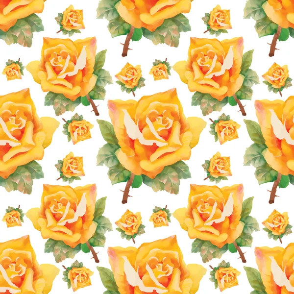वॉटरकलर गुलाब फुले — स्टॉक व्हेक्टर
