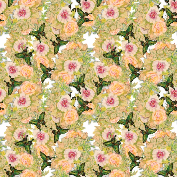Jardin d'été fleurs floraison — Image vectorielle