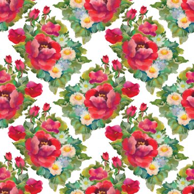 çiçek açan çiçek deseni