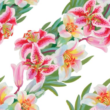 çiçek açan çiçek deseni