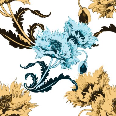 çiçekli Bahçe desen