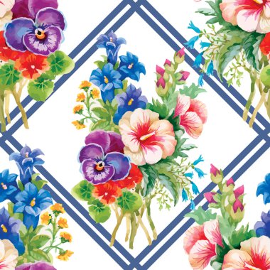 çiçekli Bahçe desen