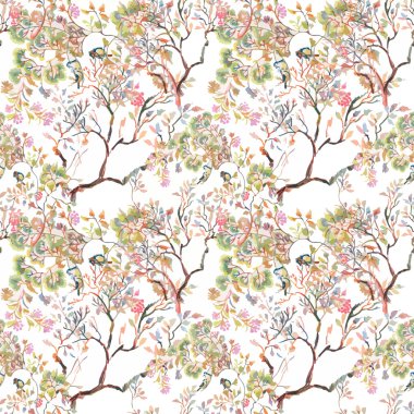 Bahçe desen çiçeklenme