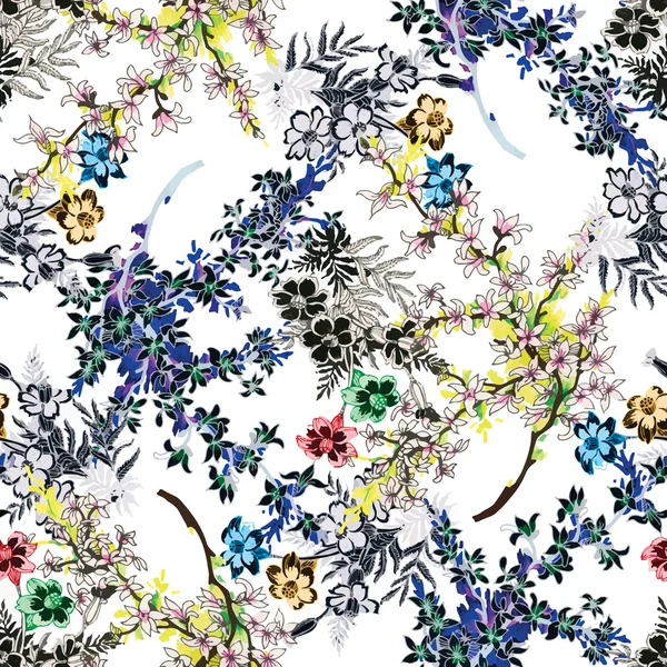 çiçek açan çiçek deseni