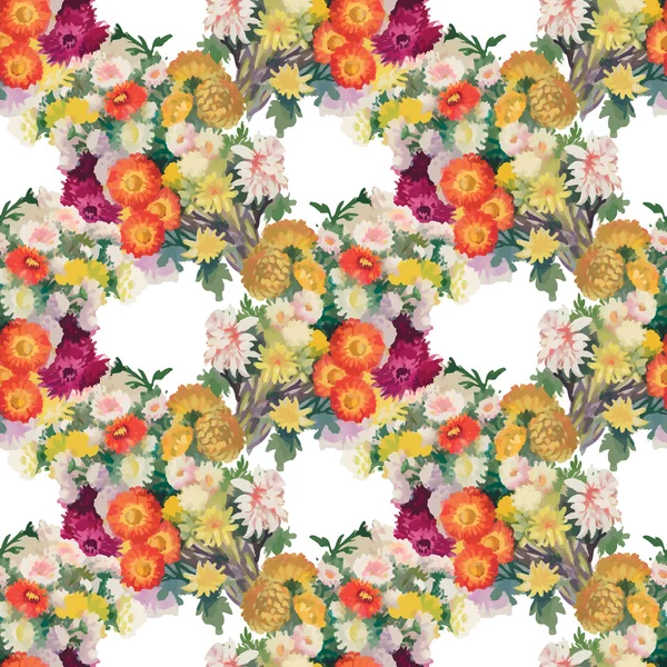 Bahçe çiçek açan çiçek deseni