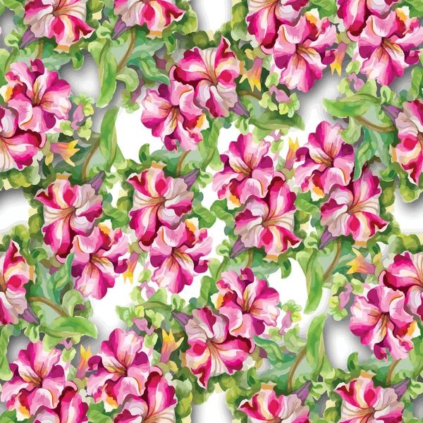 Floraison motif de fleurs — Image vectorielle