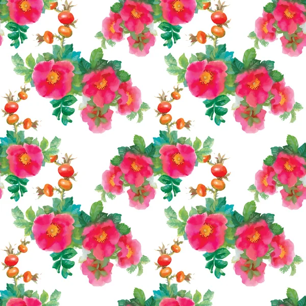 Floraison motif de fleurs — Image vectorielle