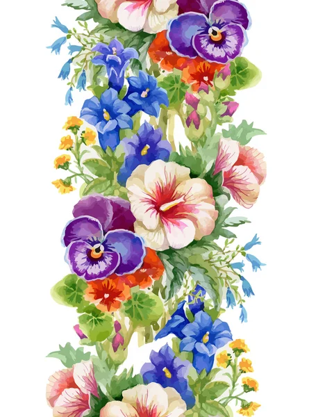 Цветущие красивые цветы — стоковый вектор
