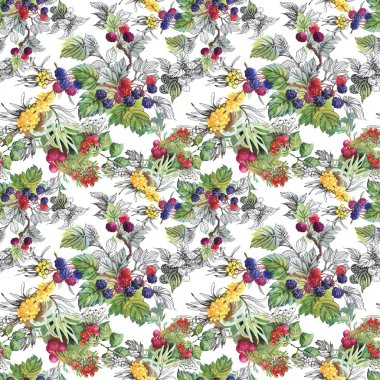 Deniz buck-diken dut ve ahududu