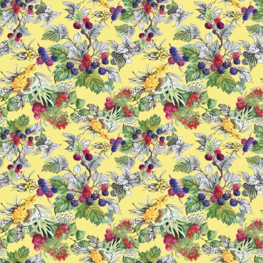 Deniz buck-diken dut ve ahududu