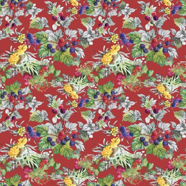 Deniz buck-diken dut ve ahududu