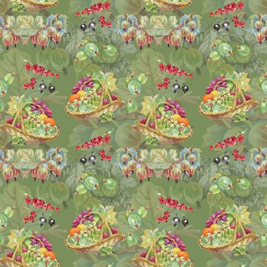 Olgun Frenk üzümü ve bektaşi desen