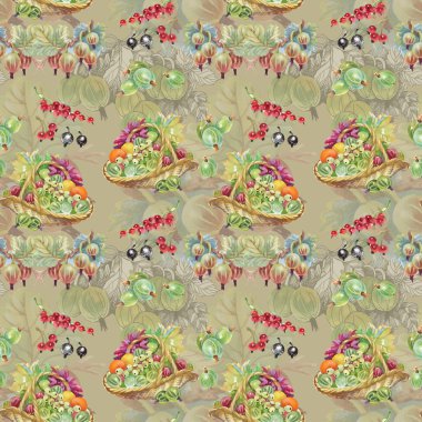 Olgun Frenk üzümü ve bektaşi desen