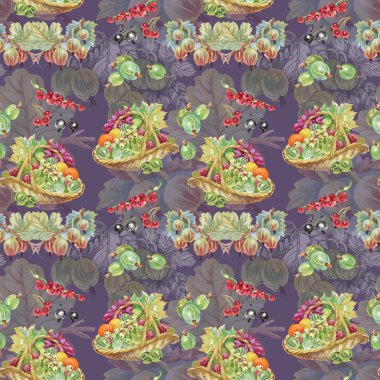 Olgun Frenk üzümü ve bektaşi desen