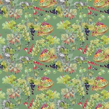 Olgun Frenk üzümü ve bektaşi desen