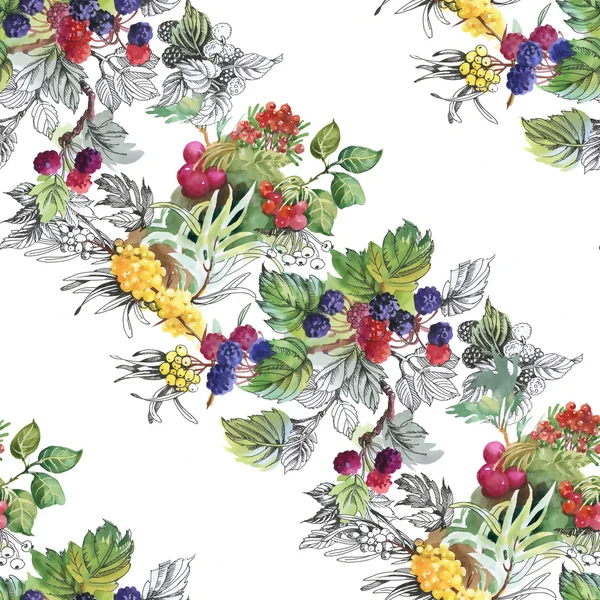 Deniz buck-diken dut ve ahududu