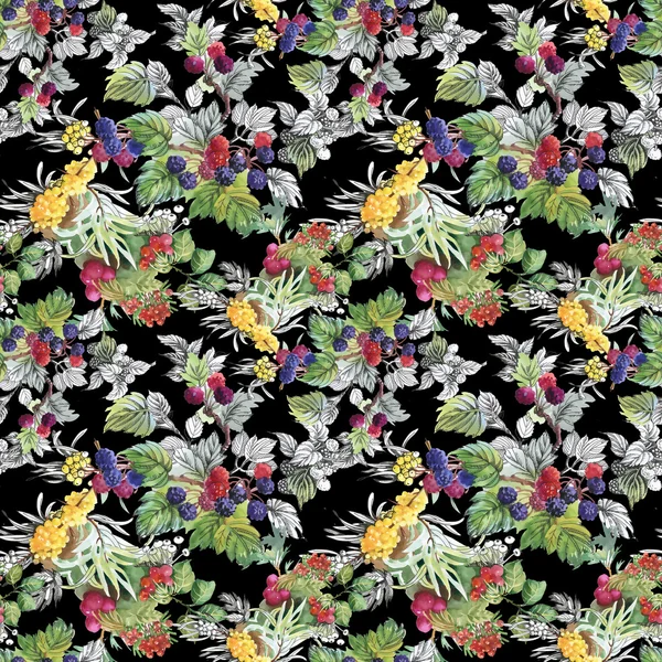 Deniz buck-diken dut ve ahududu