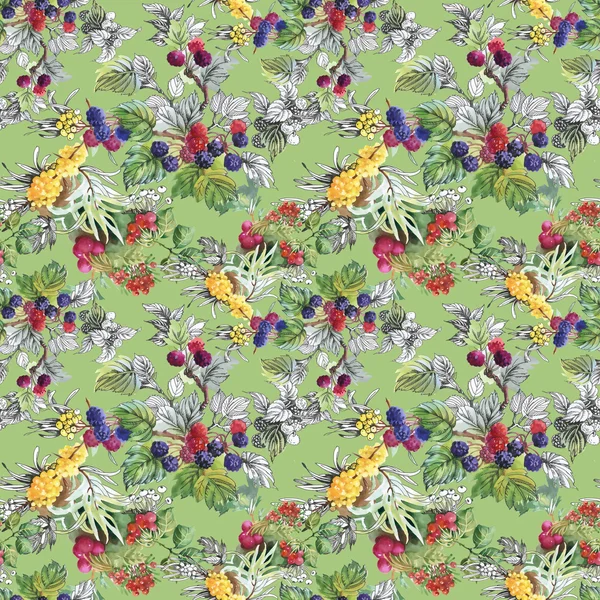 Deniz buck-diken dut ve ahududu