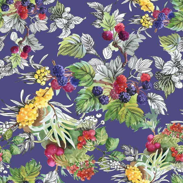 Deniz buck-diken dut ve ahududu