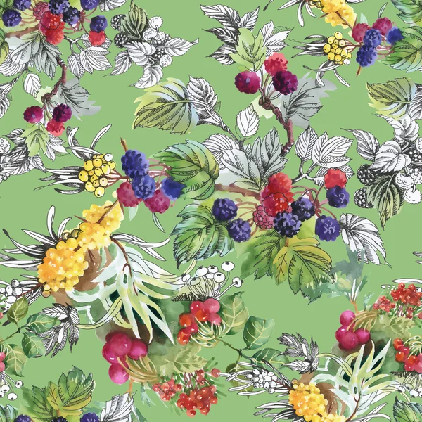 Deniz buck-diken dut ve ahududu