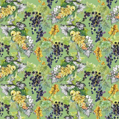 Olgun Frenk üzümü ve bektaşi desen