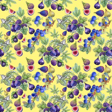 Olgun incir meyve deseni