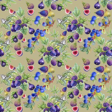 Olgun incir meyve deseni