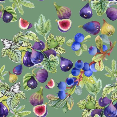 Olgun incir meyve deseni