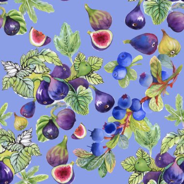 Olgun incir meyve deseni