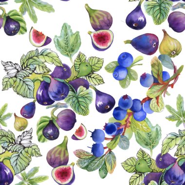 Olgun incir meyve deseni