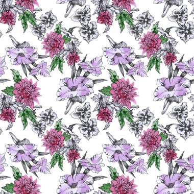 Yaz Bahçe çiçek açan çiçekler