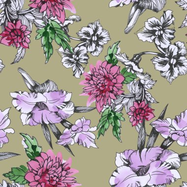 Yaz Bahçe çiçek açan çiçekler