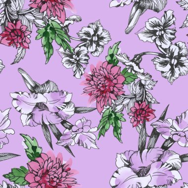 Yaz Bahçe çiçek açan çiçekler