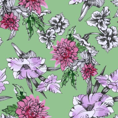 Yaz Bahçe çiçek açan çiçekler