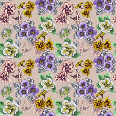 Yaz Bahçe çiçek açan çiçekler