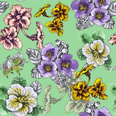 Yaz Bahçe çiçek açan çiçekler