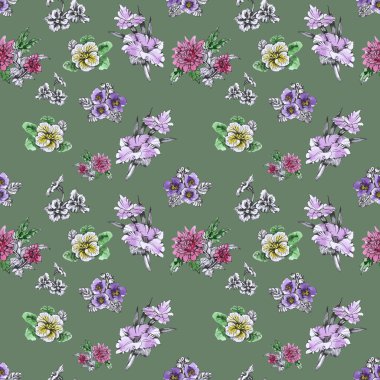 Yaz Bahçe çiçek açan çiçekler