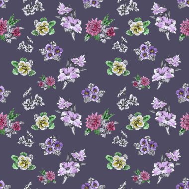 Yaz Bahçe çiçek açan çiçekler